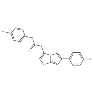 N-(4-bromophenyl)-2-[6-(4-fluorophenyl)imidazo[2,1-b][1,3]thiazol-3-yl]acetamide Structure
