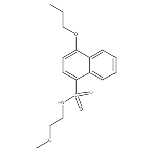 (2-Methoxyethyl)[(4-propoxynaphthyl)sulfonyl]amine Structure