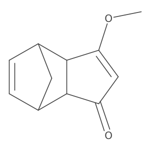 3a,4,7,7a-Tetrahydro-3-methoxy-4,7-methano-1H-inden-1-one结构式