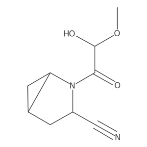(1S,3S,5S)-2-(2-hydroxy-2-methoxyacetyl)-2-azabicyclo[3.1.0]hexane-3-carbonitrile Structure