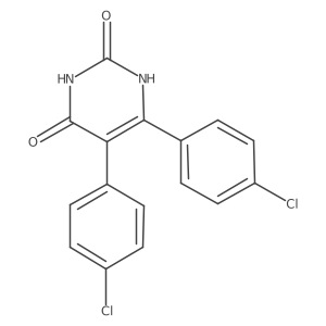 5,6-bis(4-chlorophenyl)pyrimidine-2,4(1H,3H)-dione Structure