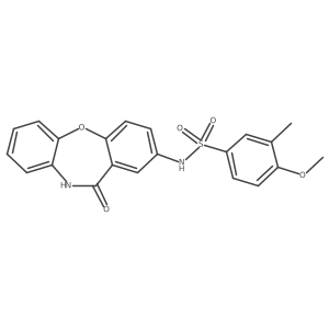 4-methoxy-3-methyl-N-(11-oxo-10,11-dihydrodibenzo[b,f][1,4]oxazepin-2-yl)benzenesulfonamide Structure