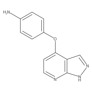 4-(1H-pyrazolo[3,4-b]pyridin-4-yloxy)aniline结构式