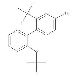4-Amino-2'-(trifluoromethoxy)-2-(trifluoromethyl)biphenyl Structure
