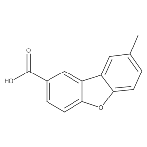 8-methyldibenzofuran-2-carboxylic acid Structure