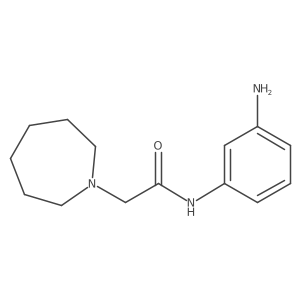 N-(3-aminophenyl)-2-(azepan-1-yl)acetamide结构式
