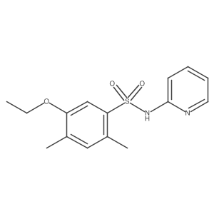 [(5-Ethoxy-2,4-dimethylphenyl)sulfonyl]-2-pyridylamine结构式