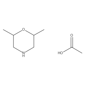 2,6-Dimethylmorpholine acetate结构式