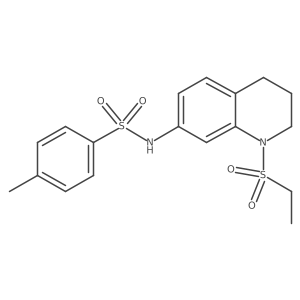 N-(1-(ethylsulfonyl)-1,2,3,4-tetrahydroquinolin-7-yl)-4-methylbenzenesulfonamide Structure