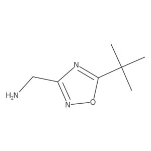 (5-(tert-Butyl)-1,2,4-oxadiazol-3-yl)methanamine Structure