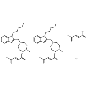 1-(2-Ethoxyethyl)-2-(4-methyl-1-homopiperazinyl)methylbenzimidazole fumarate hydrate (2:3:1)结构式