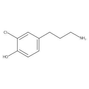 4-(3-Aminopropyl)-2-chlorophenol结构式