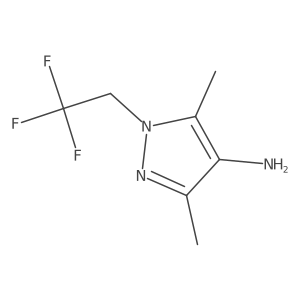 3,5-Dimethyl-1-(2,2,2-trifluoroethyl)-1H-pyrazol-4-amine Structure