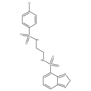 N-(2-{[(4-chlorophenyl)sulfonyl]amino}ethyl)-2,1,3-benzoxadiazole-4-sulfonamide Structure