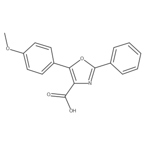 5-(4-Methoxyphenyl)-2-phenyloxazole-4-carboxylic acid Structure