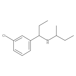 (Butan-2-yl)[1-(3-chlorophenyl)propyl]amine结构式