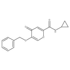 5-(benzyloxy)-N-cyclopropyl-4-oxo-4H-pyran-2-carboxamide结构式
