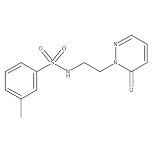 3-methyl-N-(2-(6-oxopyridazin-1(6H)-yl)ethyl)benzenesulfonamide结构式