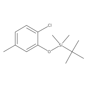 Tert-butyl(2-chloro-5-methylphenoxy)dimethylsilane Structure