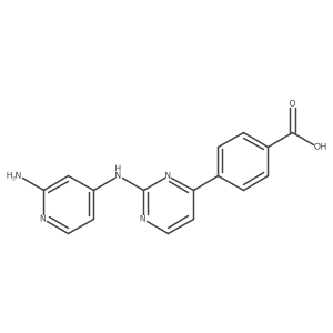 4-[2-[(2-Amino-4-pyridinyl)amino]-4-pyrimidinyl]benzoic acid Structure
