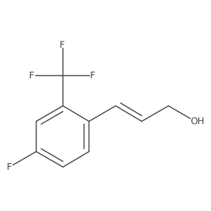 3-[4-Fluoro-2-(trifluoromethyl)phenyl]prop-2-en-1-ol Structure