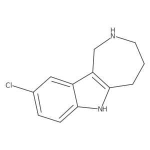 9-Chloro-1H,2H,3H,4H,5H,6H-azepino[4,3-b]indole结构式