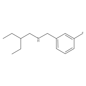 (2-Ethylbutyl)[(3-fluorophenyl)methyl]amine结构式