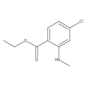 Ethyl 4-chloro-2-(methylamino)benzoate Structure