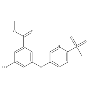 Methyl 3-hydroxy-5-[[6-(methylsulfonyl)-3-pyridinyl]oxy]benzoate Structure