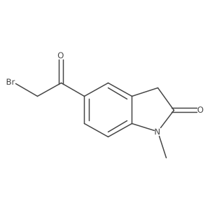 5-(2-Bromoacetyl)-1-methylindolin-2-one Structure