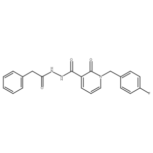 1-(4-fluorobenzyl)-2-oxo-N'-(2-phenylacetyl)-1,2-dihydropyridine-3-carbohydrazide Structure