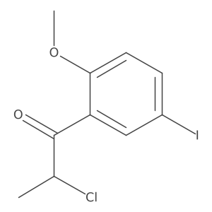 2-Chloro-5'-iodo-2'-methoxypropiophenone Structure