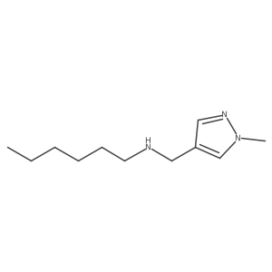 Hexyl[(1-methyl-1H-pyrazol-4-yl)methyl]amine Structure