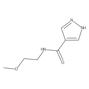 N-(2-methoxyethyl)-1H-pyrazole-4-carboxamide Structure