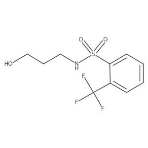 3-Hydroxy-S-[2-(trifluoromethyl)phenyl]propane-1-sulfonamide Structure