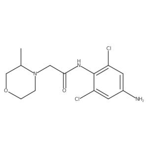 N-(4-Amino-2,6-dichlorophenyl)-3-methyl-4-morpholineacetamide Structure