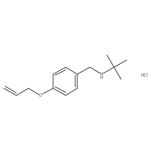 N-[4-(allyloxy)benzyl]-N-(tert-butyl)amine hydrochloride Structure