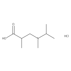 3-[Isopropyl(methyl)amino]-2-methylpropanoic acid hydrochloride结构式