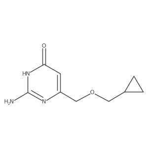 2-Amino-6-[(cyclopropylmethoxy)methyl]-4(3H)-pyrimidinone结构式