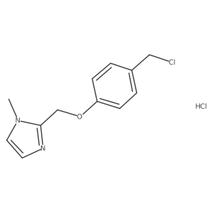 2-[4-(chloromethyl)phenoxymethyl]-1-methyl-1H-imidazole hydrochloride结构式