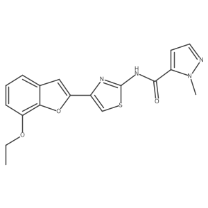 N-(4-(7-ethoxybenzofuran-2-yl)thiazol-2-yl)-1-methyl-1H-pyrazole-5-carboxamide Structure