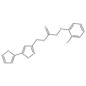 (5-(Furan-2-yl)isoxazol-3-yl)methyl 2-(2-fluorophenoxy)acetate Structure