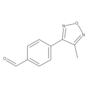 4-(4-Methyl-1,2,5-oxadiazol-3-yl)benzaldehyde结构式