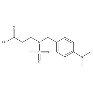 N-[[4-(Dimethylamino)phenyl]methyl]-N-(methylsulfonyl)-I(2)-alanine Structure