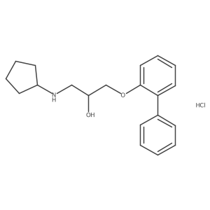 1-{[1,1'-Biphenyl]-2-yloxy}-3-(cyclopentylamino)propan-2-OL hydrochloride结构式