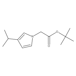 Tert-butyl 2-(3-isopropylpyrrol-1-yl)acetate结构式