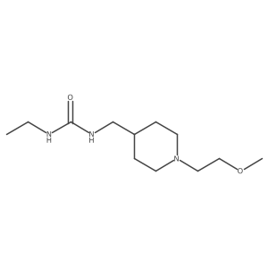 1-Ethyl-3-((1-(2-methoxyethyl)piperidin-4-yl)methyl)urea Structure