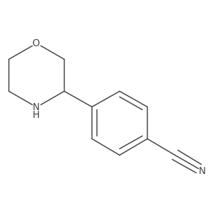 (R)-4-(Morpholin-3-yl)benzonitrile Structure