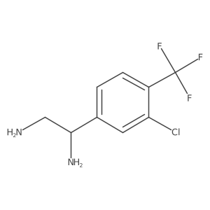 (1S)-1-[3-chloro-4-(trifluoromethyl)phenyl]ethane-1,2-diamine Structure