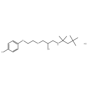 {3-[2-(4-Chlorophenoxy)ethoxy]-2-hydroxypropyl}(2,4,4-trimethylpentan-2-YL)amine hydrochloride Structure